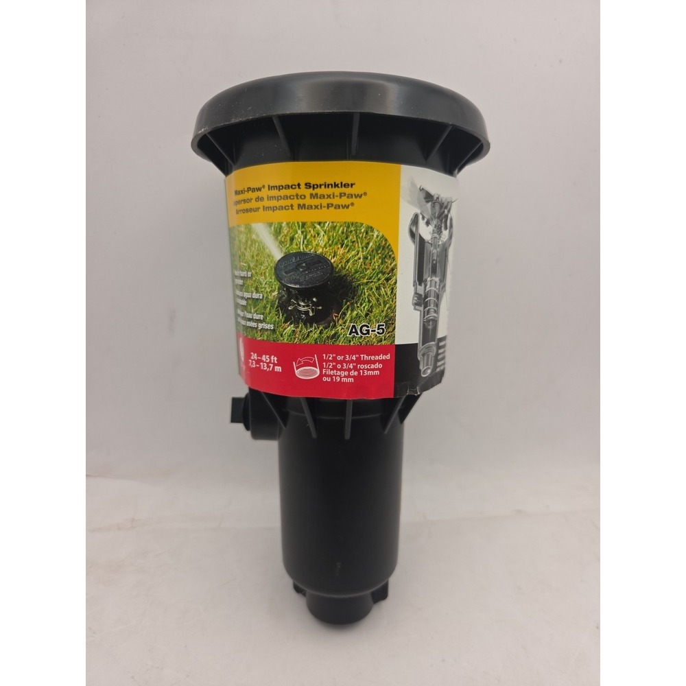 Rain Bird AG-5 Maxi-Paw 24-ft - 45-ft Adjustable Spray Pop-up Impact Sprinkler